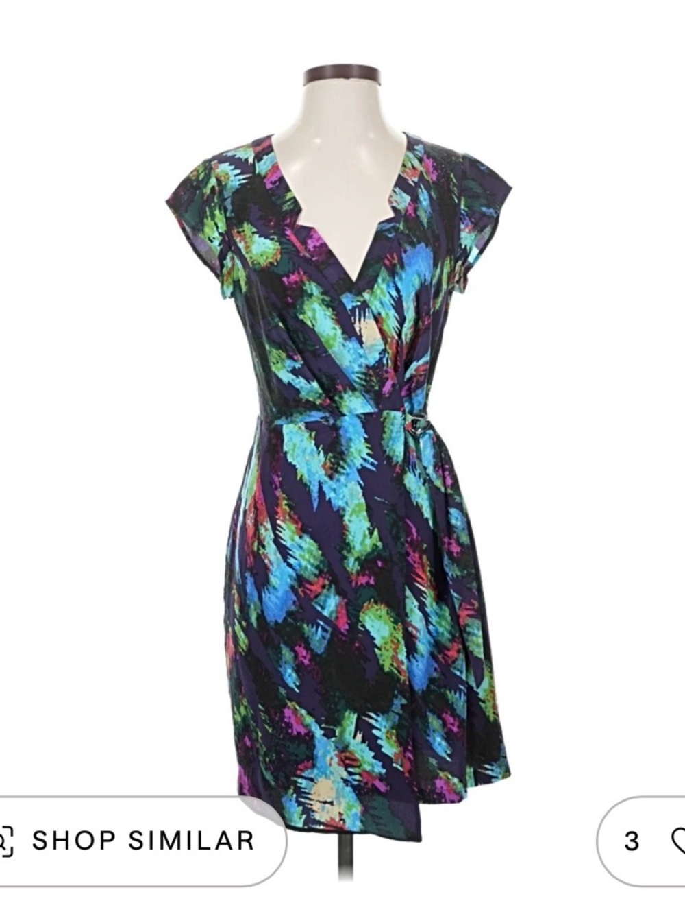 Presley Skye silk watercolor wrap dress!
